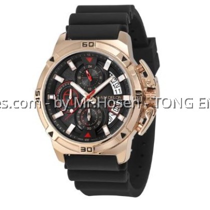 ALAIN DELON MEN CHRONOGRAPH RUBBER STRAP AD452-1532C ALAIN DELON MEN CHRONOGRAPH RUBBER STRAP AD452-1532C