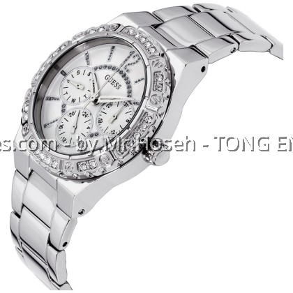 GUESS CRYSTAL DAY DATE MID SIZE LADIES W0845L1 GUESS CRYSTAL DAY DATE MID SIZE LADIES W0845L1