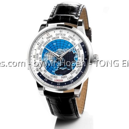 Montblanc Heritage Spirit Orbis Terrarum World Timer Map 113877 Montblanc Heritage Spirit Orbis Terrarum World Timer Map 113877