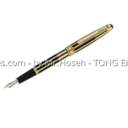 Montblanc Meisterstuck Solitaire Gold & Black Fountain Pen 35979