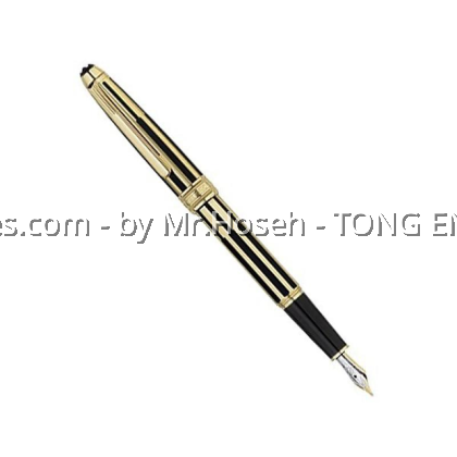 Montblanc Meisterstuck Solitaire Gold & Black Fountain Pen 35979