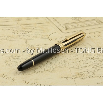 Montblanc Meisterstuck Solitaire Doue Gold & Black Fountain Pen 35986