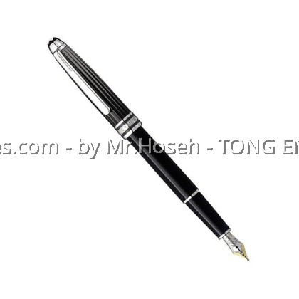 Montblanc Meisterstuck Solitaire Doue Black and White Fountain Pen 101404