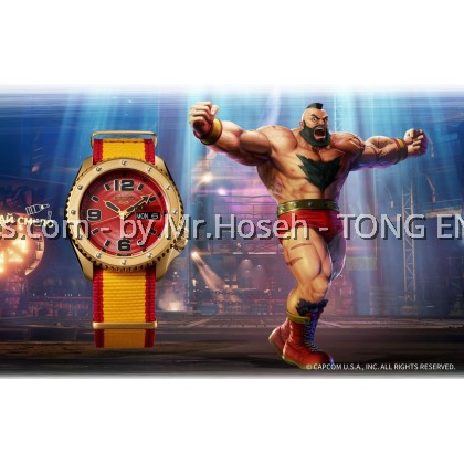 Seiko 5 Sport Superman Street Fighter Iron Cyclone Zangief SRPF24K1 Limited Edition