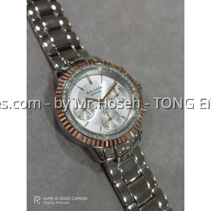 Balmer Multi-Hand Crystals Fluted Bezel 38mm Watch 9131M RTG-18 Balmer Multi-Hand Crystals Fluted Bezel 38mm Watch 9131M RTG-18