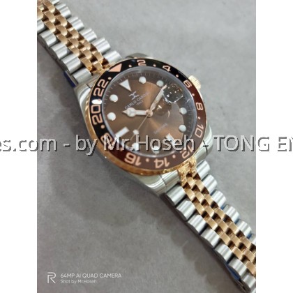 Carlo Cardini GMT Swiss Quartz 40mm Men Watch 910G-RG-SS-9 Carlo Cardini GMT Swiss Quartz 40mm Men Watch 910G-RG-SS-9