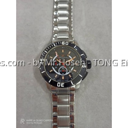 Carlo Cardini Swiss Chronograph Quartz 46mm Men Watch 3019G-SS-4 Carlo Cardini Swiss Chronograph Quartz 46mm Men Watch 3019G-SS-4