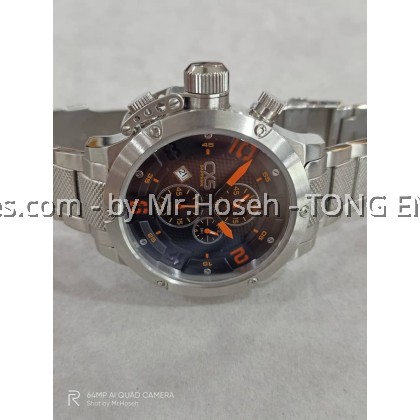 Carlo Cardini Swiss Chronograph Quartz 48mm Men Watch 001G-SS-4
