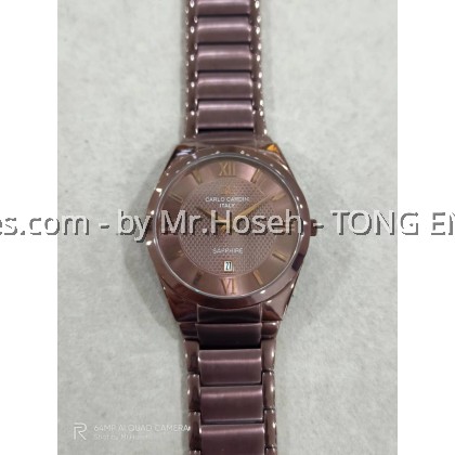 Carlo Cardini Swiss Quartz 37.5mm Men Watch 3010G-COFF-9 Carlo Cardini Swiss Quartz 37.5mm Men Watch 3010G-COFF-9
