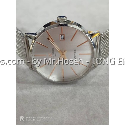 Carlo Cardini Sunray Minimalist Swiss Quartz 42mm Men Watch 4041G-SS-1