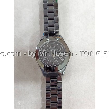 Carlo Cardini Ceramic Swiss Quartz 35mm Ladies Watch 9103LC-BLK-4