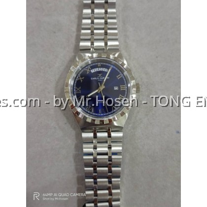 Carlo Cardini Royal Swiss Quartz 41mm Men Watch 911G-SS-5