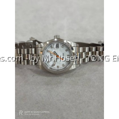 Carlo Cardini Datejust Swiss Quartz 25mm Ladies Watch 00018L-SS-3M