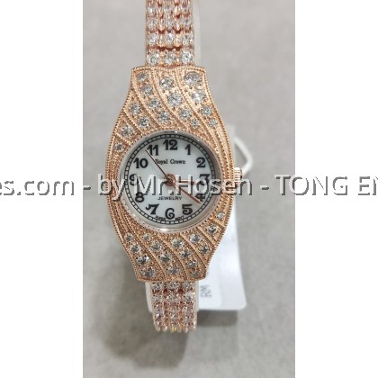 Royal Crown Crystal Bracelet Watch 2502B-RG-1M Royal Crown Crystal Bracelet Watch 2502B-RG-1M