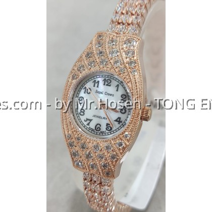 Royal Crown Crystal Bracelet Watch 2502B-RG-1M Royal Crown Crystal Bracelet Watch 2502B-RG-1M