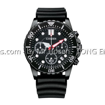 Citizen Quartz Chronograph All Black 43mm Men Watch AI5005-13E