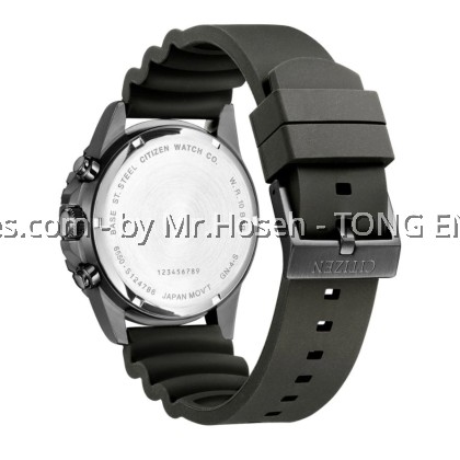 Citizen Quartz Chronograph All Black Big Date 43mm Men Watch AI7005-12E