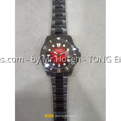 Balmer Black Red Submariner 40mm Automatic Sports Watch 8135G BK-49 Balmer Black Red Submariner 40mm Automatic Sports Watch 8135G BK-49