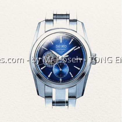 Seiko Presage ‘Aitetsu’ Sharp-Edged Open Heart SPB417J1