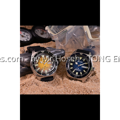 CITIZEN PROMASTER AUTOMATIC GENTS DIVING WATCH YELLOW DIAL