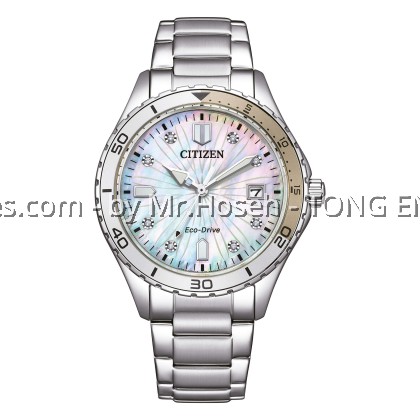 Citizen Marine Lady Eco-Drive MOP Dial Watch FE6170-88D Citizen Marine Lady Eco-Drive MOP Dial Watch FE6170-88D