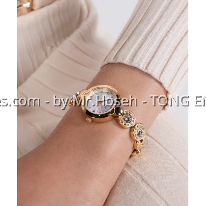 GUESS Ladies Gold Tone Analog Watch 26mm GW0757L2