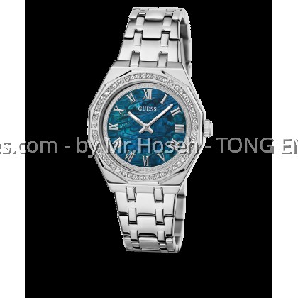 GUESS Ladies Silver Tone Analog Watch 36mm GUESS Ladies Silver Tone Analog Watch 36mm