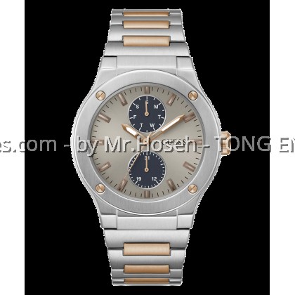 GUESS Mens 2-Tone Silver Tone Multi-function Watch 45mm GW0795G2 GUESS Mens 2-Tone Silver Tone Multi-function Watch 45mm GW0795G2