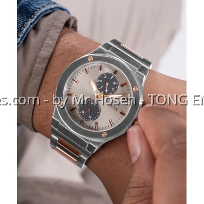 GUESS Mens 2-Tone Silver Tone Multi-function Watch 45mm GW0795G2 GUESS Mens 2-Tone Silver Tone Multi-function Watch 45mm GW0795G2