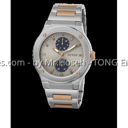 GUESS Mens 2-Tone Silver Tone Multi-function Watch 45mm GW0795G2 GUESS Mens 2-Tone Silver Tone Multi-function Watch 45mm GW0795G2