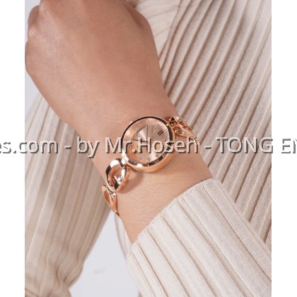 GUESS Ladies Rose Gold Tone Analog Watch 30mm GW0759L3