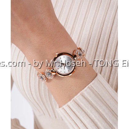 GUESS Ladies Rose Gold Tone Analog Watch 26mm GW0757L3
