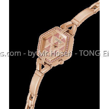 GUESS Ladies Rose Gold Tone Analog Watch 28mm GW0680L3