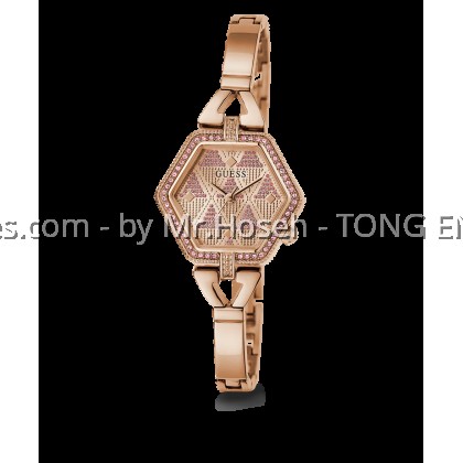 GUESS Ladies Rose Gold Tone Analog Watch 28mm GW0680L3