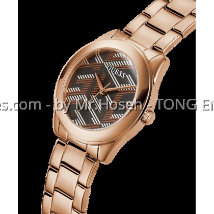 GUESS Ladies Rose Gold Tone Analog Watch 40mm GW0607L3