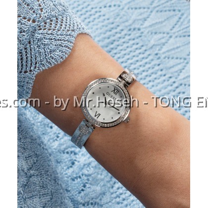 GUESS Ladies Silver Tone Analog Watch 27mm GW0655L1