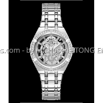 GUESS Ladies Silver Tone Multi-function Watch 36mm GW0604L1 GUESS Ladies Silver Tone Multi-function Watch 36mm GW0604L1