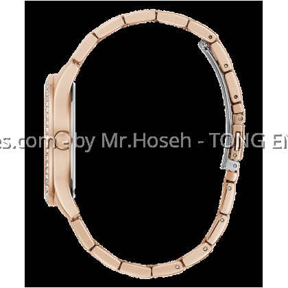 GUESS Ladies Rose Gold Tone Analog Watch 38mm GW0806L3