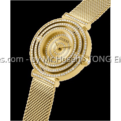 GUESS Ladies Gold Tone Analog Watch 32mm GW0550L2 GUESS Ladies Gold Tone Analog Watch 32mm GW0550L2