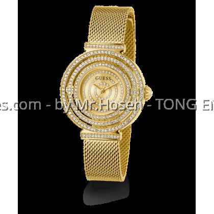 GUESS Ladies Gold Tone Analog Watch 32mm GW0550L2 GUESS Ladies Gold Tone Analog Watch 32mm GW0550L2