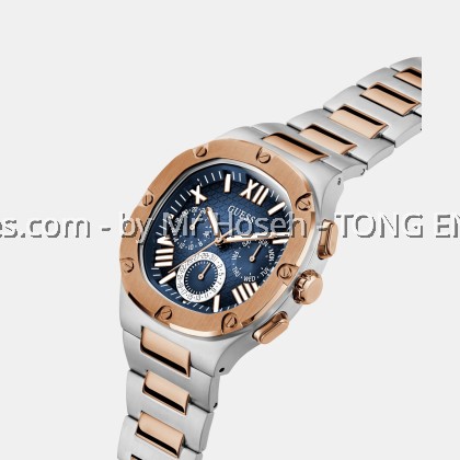 GUESS Mens 2-Tone Multi-function Watch 42mm GW0572G4 GUESS Mens 2-Tone Multi-function Watch 42mm GW0572G4