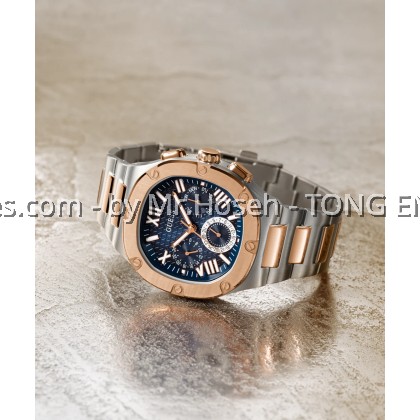 GUESS Mens 2-Tone Multi-function Watch 42mm GW0572G4 GUESS Mens 2-Tone Multi-function Watch 42mm GW0572G4