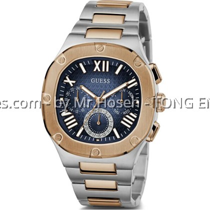 GUESS Mens 2-Tone Multi-function Watch 42mm GW0572G4 GUESS Mens 2-Tone Multi-function Watch 42mm GW0572G4