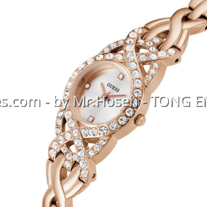 GUESS Adorn Ladies Rose Gold Tone Analog Watch 23mm GW0682L3 GUESS Adorn Ladies Rose Gold Tone Analog Watch 23mm GW0682L3