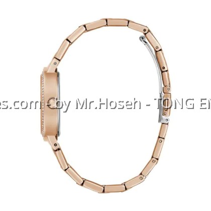 GUESS Rose Bud Rose Gold Tone Square Ladies Watch 32mm GW0544l4