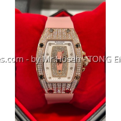 Balmer Tonneau Red Lips Crystal Ladies Quartz Watch 5135L RG-P9 Balmer Tonneau Red Lips Crystal Ladies Quartz Watch 5135L RG-P9