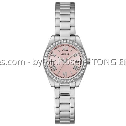 GUESS Ladies Silver Tone Analog Watch 30mm GW0841L4