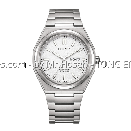 Citizen Zenshin Eco-Drive Super Titanium Day-Date Watch AW0130-85A Citizen Zenshin Eco-Drive Super Titanium Day-Date Watch AW0130-85A