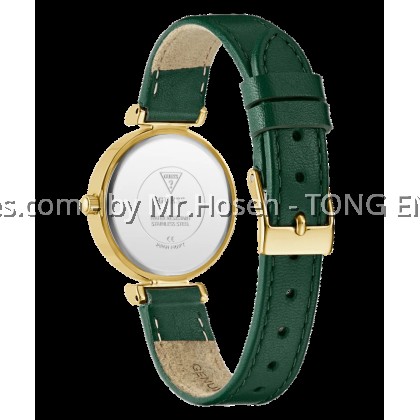 GUESS Ladies Green Gold Tone Analog 28mm Watch GW0614L4 GUESS Ladies Green Gold Tone Analog 28mm Watch GW0614L4