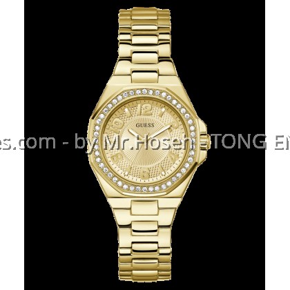 GUESS Ladies Gold Tone Analog 34mm Watch GW0877L2 GUESS Ladies Gold Tone Analog 34mm Watch GW0877L2
